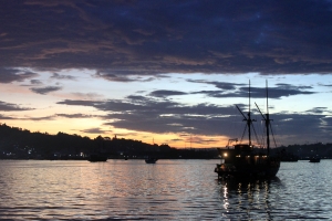 Port de Sorong au petit matin