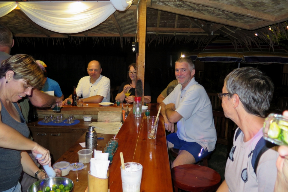 Apéritif à l'hôtel "Isla Hayahai Beach Resort"