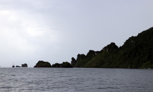 Vue sur les îles en fin d'après-midi