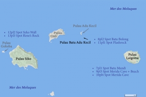 Pulau Laigoma, Pulau Batu Adu Kecil et Pulau Siko