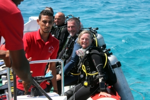 Transfert sur le site en zodiac