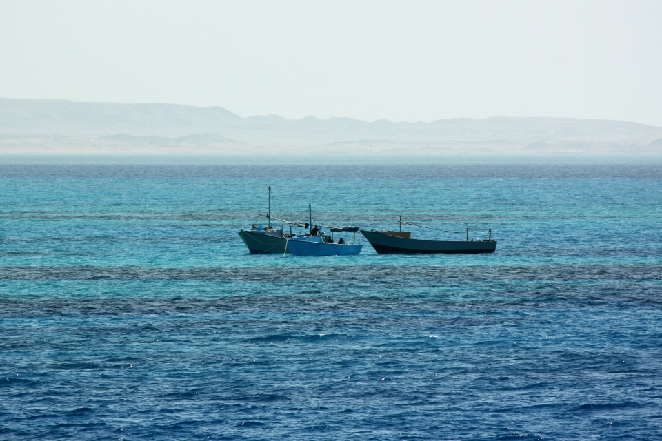 Pècheurs à la pointe de Ras Mohammed