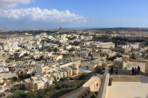 Vue sur la ville de Victoria des remparts de la citadelle