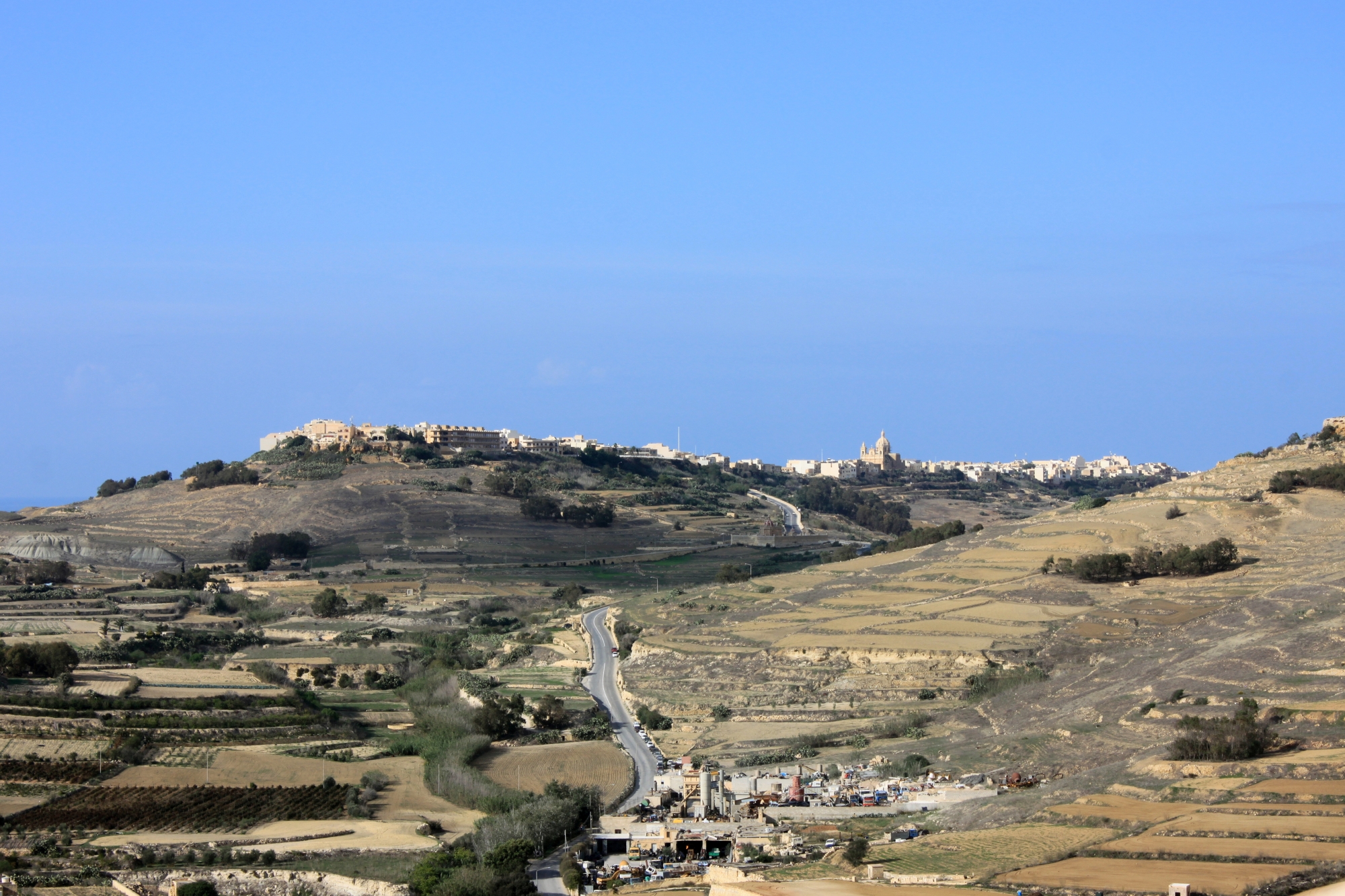 Panorama de la citadelle de Victoria : Ix-Xewkija