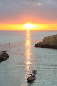 Coucher de soleil de l'hôtel San Andrea