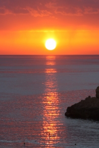 Coucher de soleil de l'hôtel San Andrea