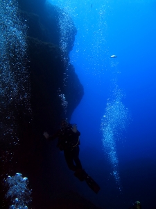 Sortie de la grotte