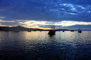 Port de Sorong au petit matin