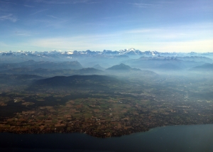 + Le lac Léman et les Alpes  13h10 format 5x7