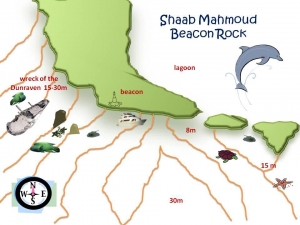 Site du sud Sinaï, Spot à Shaab Mahmoud "Beacon Rock"